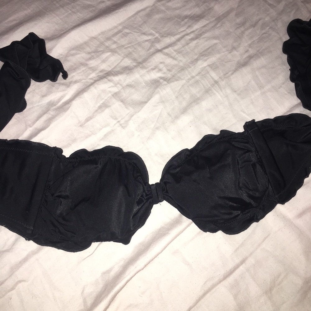 Victoria secret ruffle strapless top